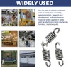 Set of 4 Stainless Steel Tension Springs with Double Hooks,