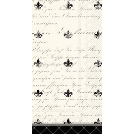 boston international bf779567 20 unidades/Buffet servilletas de papel para invitados, francés Fleur De Lis