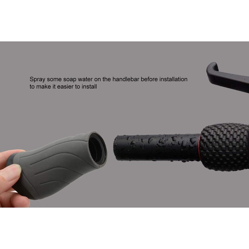TOPCABIN Bike Grips 2PCS 90mm Length Bike Handlebar Grips Short