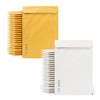 m-office Bubble Envelopes Kraft White Bubble Envelopes Mailers for Parcels