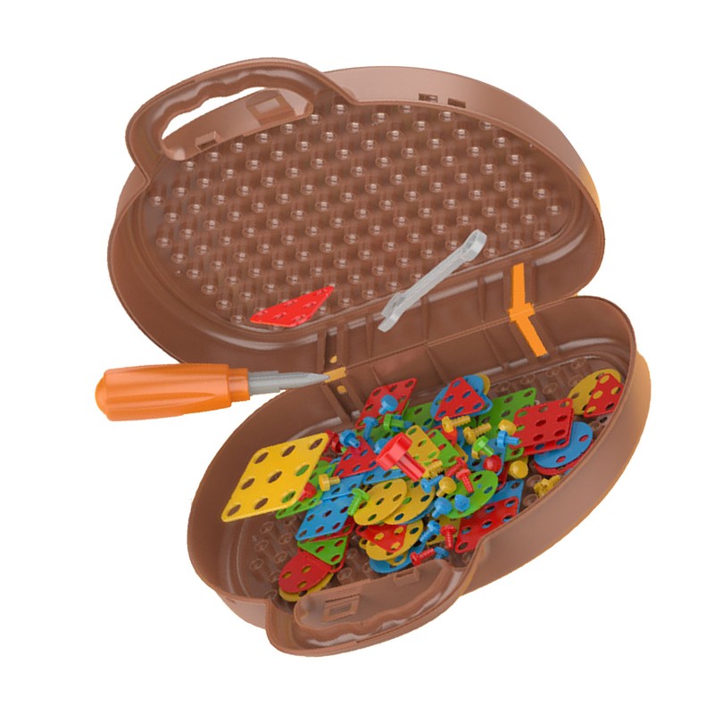 Engineering Electric Drill Toy Screw Assemble Engineer Educational Drill Toy