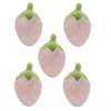 te-buruuxeai-suto Strawberry Chopstick Rest Set of 5 katorari-resuto supu-nresuto Dinnerware