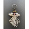 Unbranded Hand-Beaded Angel Key Ring Chain Zipper Pull Purse Fob