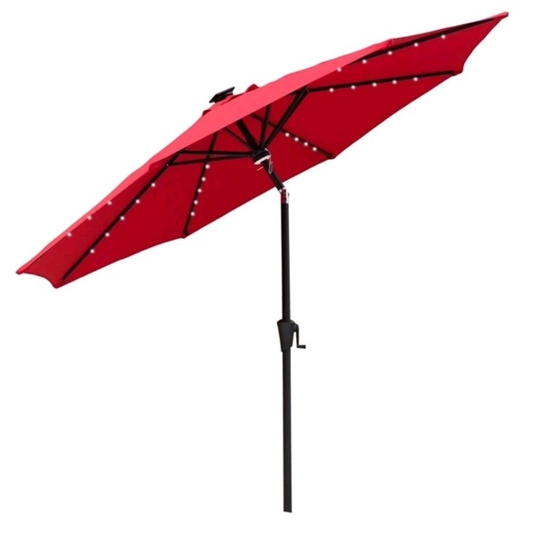 C-Hopetree 11 Ft Umbrella With Solar LED Light