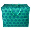 Blue On Turquoise Spotlight Jumbo Storage Bag