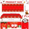 PXDUCN Christmas Table Cloth,137 * 274cm Plastic Tablecloth,Convenient and Quick
