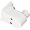 Leviton 13464-W Fluorescent Lampholder, Pedestal Base With 20GA Side Grooves