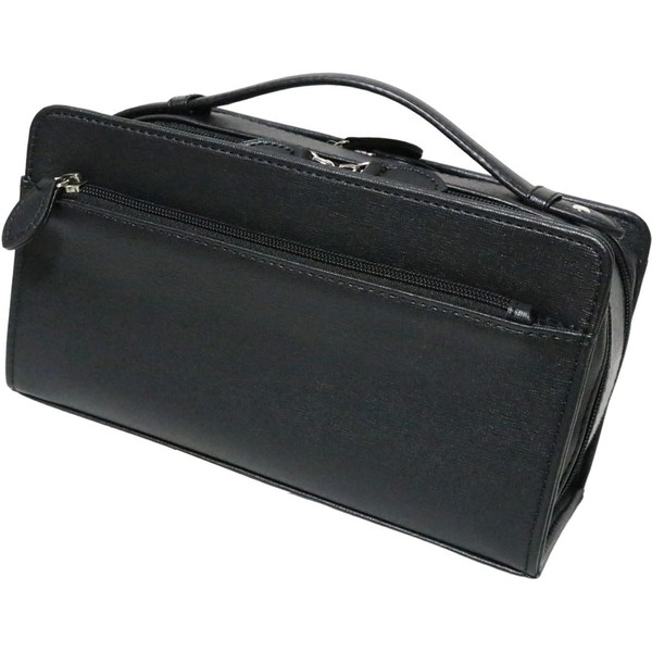 Berkut Double Zipper, Second Bag, Clutch Bag, Handbag, Formal, Saffiano