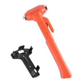 AutoGo 3-in-1 Emergency Hammer, Multi-functional 2-Way Car Glass Breaking, Escape Hammer, Rescue Hammer, Emergency Goods, Escape Hammer, Car Window Glass Breaking, Zinc Alloy, Hammer, Rust Resistant