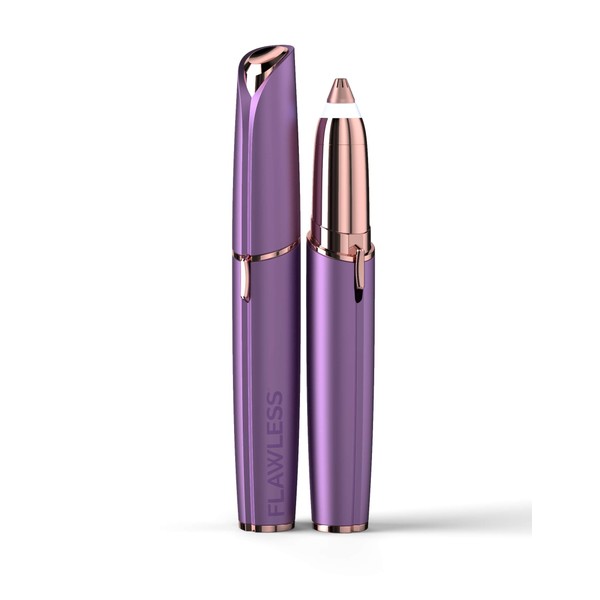 Finishing Touch Flawless Brows Eyebrow Pencil Hair Remover and Trimmer, Purple