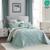 Blythease Oversized King Bedspread 128x120 Extra Wide, Paisley Pattern Design,