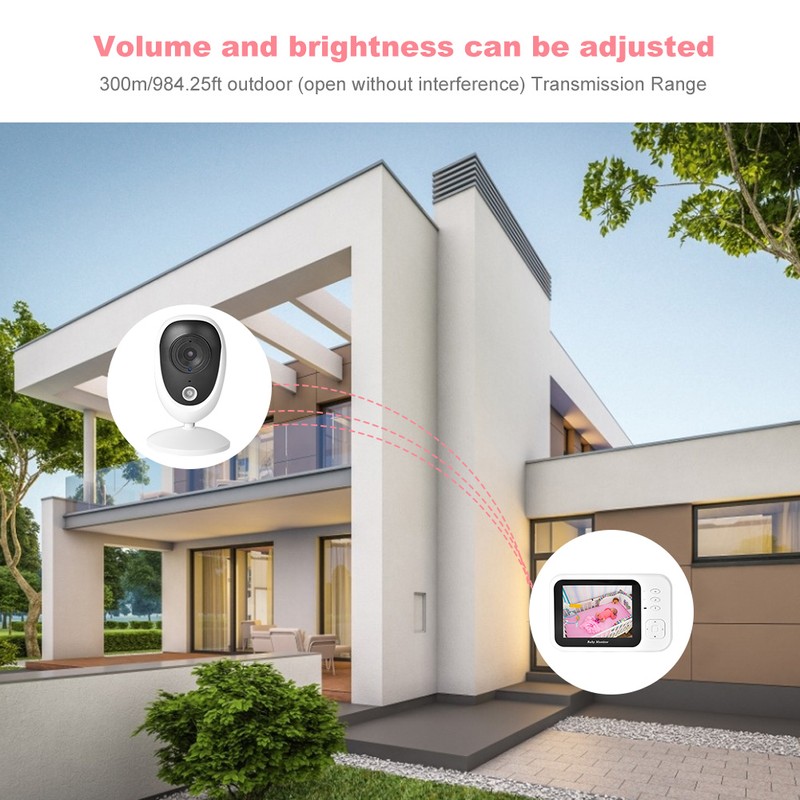 3.5in TFT Wireless Digital Baby Monitor IR Night Vision Intercom