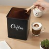 LUKMILEE Airtight Coffee Canister-Coffee Container, Airtight 40 oz Large Iron