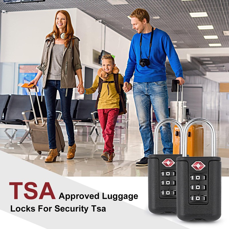 Romon Pack of 2 TSA Luggage Locks, TSA Lock with