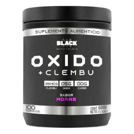 Black Supplements Oxido Nítrico + Clembu 500g Pre Entreno