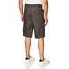 Southpole Men's Ripstop Belted Cargo Shorts, Dark Grey, 42