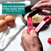 MIRRO 4pc Nested Measuring Spoons Set, Red