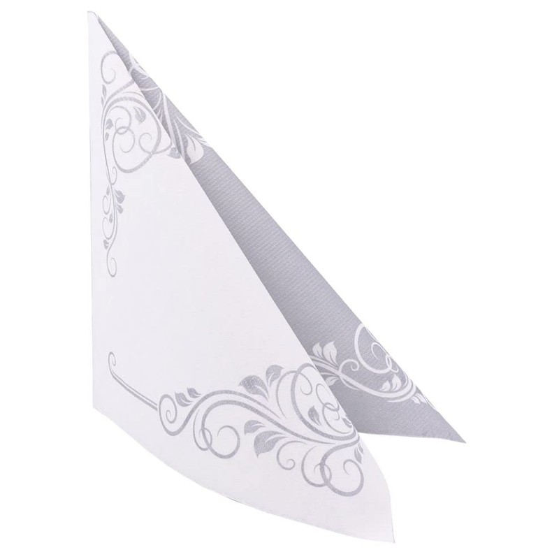 50 Napkins Ornaments 40 x 40 cm Fabric-Like Airlaid Bellissima,