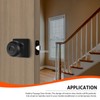 Haidms 5 Packs Matte Black Passage Door Knobs, Black Closet