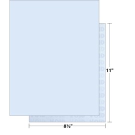 TWIhealthcare Standard 8.5"W x 11"H Medical Security Paper, Blue, 500/Ream - Prescription Paper w Hidden "RxVOID" Pantograph