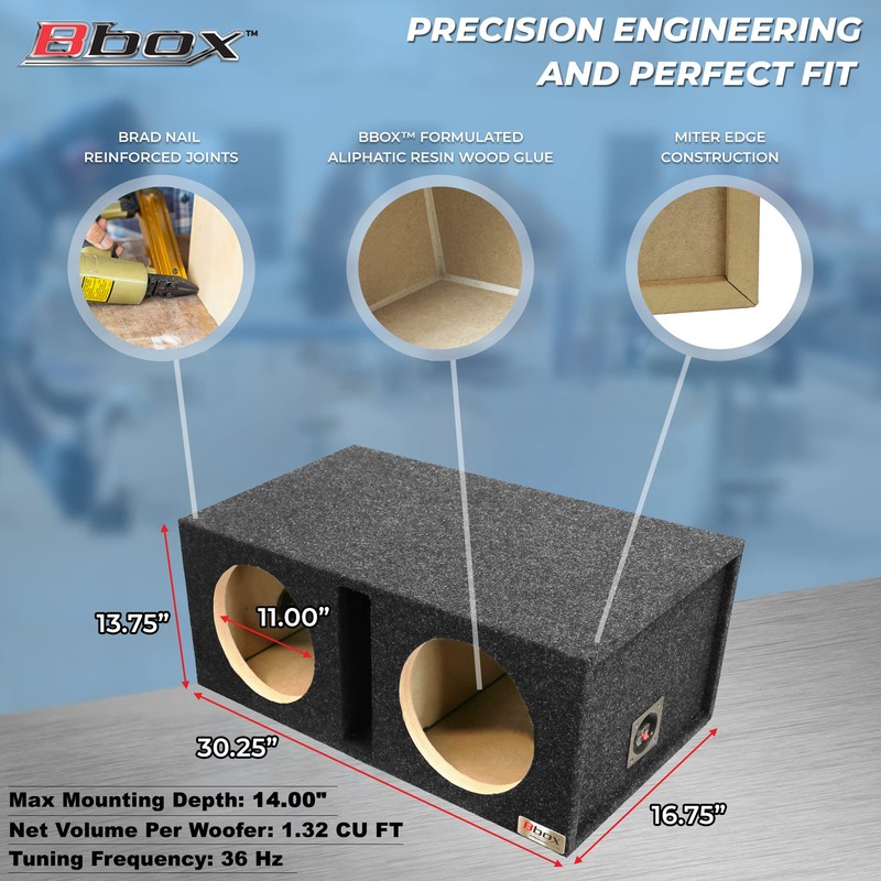 Bbox Dual Vented 12 Inch Subwoofer Enclosure - Pro Audio
