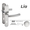 Stahlia Lia Long Plate Handle Set Brushed Stainless Steel |