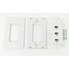 RiteAV Decorative 1 Gang 3 Port Cat6 Wall Plate -