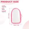 sourcing map 2 Pcs 3.94x2.36 Inch Clear Figure Display Bag,