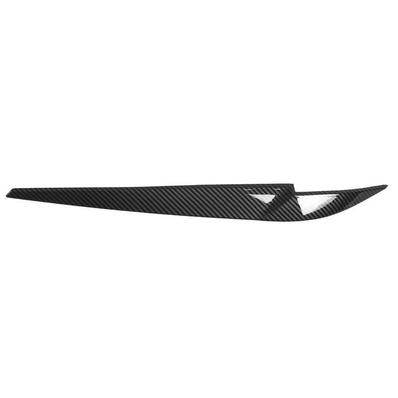 Pair Left Right Headlight Eyebrow Car Light Eyelids Carbon Fiber