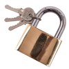 Dapetz ® Brass 60mm Padlock Mini Small Luggage Travel Holiday
