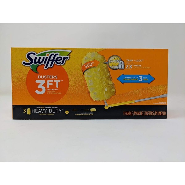 Swiffer 44750 Dusters Extender Kit, 360°, Extends Up to 3'