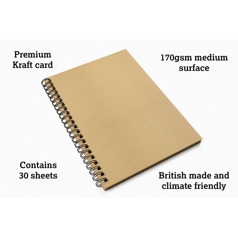Artgecko Kraft Paper Sketch Book A4 Portrait - 60 Pages