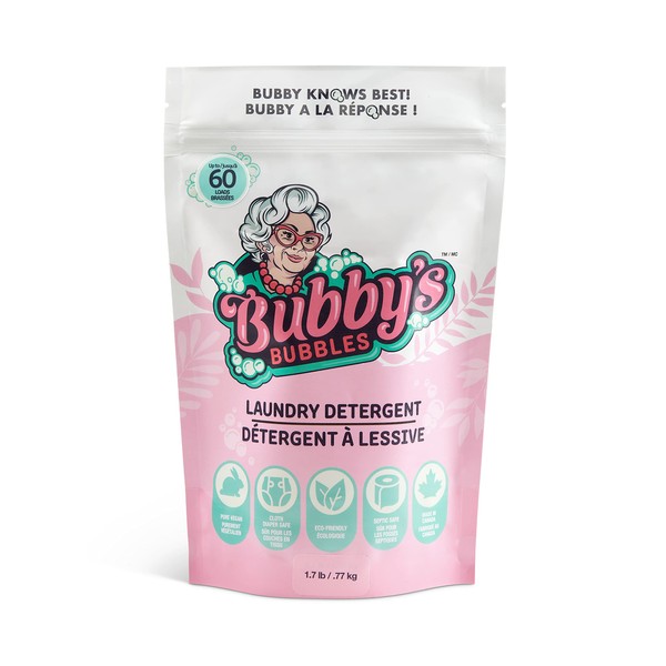 Bubby's Bubbles Powder Laundry Detergent, HE Compatible Essential All Natural