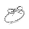 Modern Contemporary Rings 925 Sterling Silver Twisted Style Rope Band