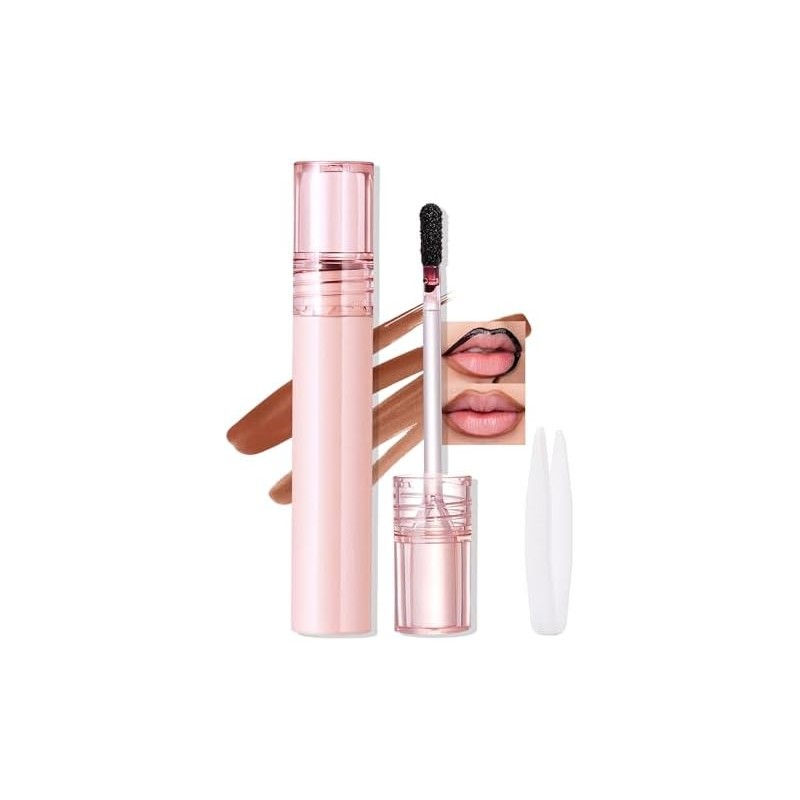 Erinde Delineador de Labios Peel off, Pintalabios Mate Resistente al