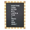 Letter Board THE ORIGINAL Black Felt Board with Stand, Built-in