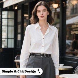 JASGOOD 2 Pack Women Leather Belt for Jeans Ladies Belts for Dresses Pants Plus Size Work Belt with Gold Buckle