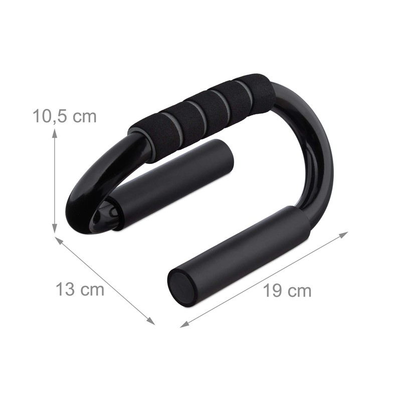 Relaxdays Push Up Handles Set of 2 Non-Slip Sports Grips
