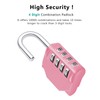 ZHEGE Combination Lock, 4 Digit Combination Padlock Outdoor, School Lock,