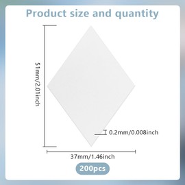 GOMAKERER Approx. 200 Pieces Rhombus English Paper Piecing EPP Set 3.2 cm Side Precise Paper Templates Handmade Quilting Templates Paper Patchwork Templates for DIY Patchwork Sewing Quilting Crafts