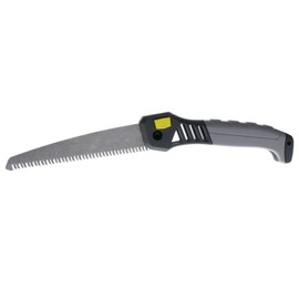 Hawk Wood Saw | Durable Corrosion-Resistant High Carbon Steel Folding Hand Saw for Tree Trimming | 7in Blade with 3 Opening Positions | Folds to 8.25in