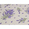 BIANCHERIAWEB Tablecloth for Kitchen and Living Room Lavender Design Made