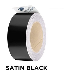 Upromax 3M Black Vinyl Wrap Film Series 2080 1080 Kit for Black Gloss Out Chrome Delete Window Trim Door Trim Free Tool Kit (Satin Black, 2 Inches x 5 FT)