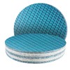 Pack of 25 180 mm Velcro Sandpaper Blue without Holes,