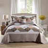 HoneiLife Quilt Set - 3 Piece Microfiber Reversible Bedspreads Patchwork