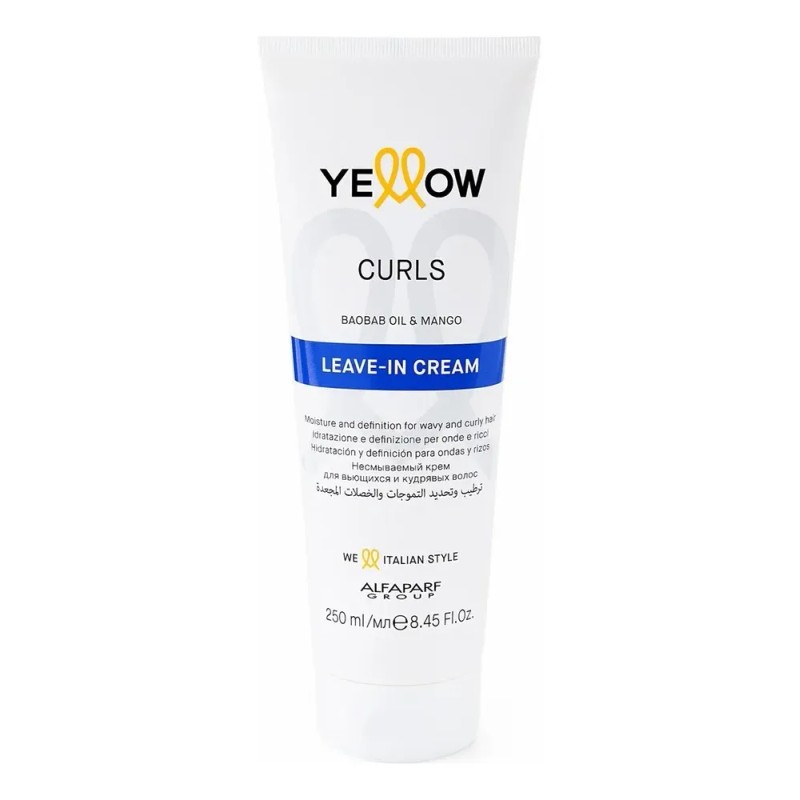 Yellow Curls Leave In Cream Definición para Ondas y Rizos
