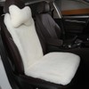 OGLAND Fuzzy Fluffy Fur Sheepskin Car Seat Covers for Universal