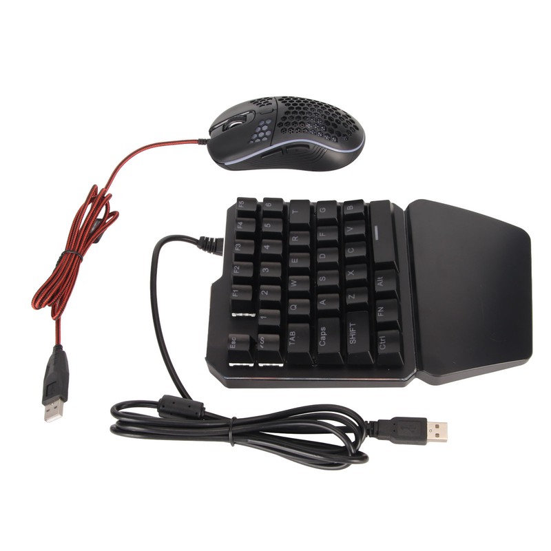 Wired Keyboard Mouse Converter Combo Plug and Play Keypad Mouse