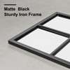 Dewfig Rectangle Wall Mirror, Window Mirror Wall Mounted, 24"x36"in Window