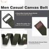 JASGOOD Men Canvas Fabric Belts Casual Web Cloth Belts with